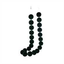 GHIRLANDA DI PALLINE FLOCCATE VERDE 8X180CM