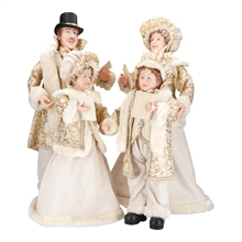 SET CORO NATALIZIO 4 PZ AVORIO ORO 68CM