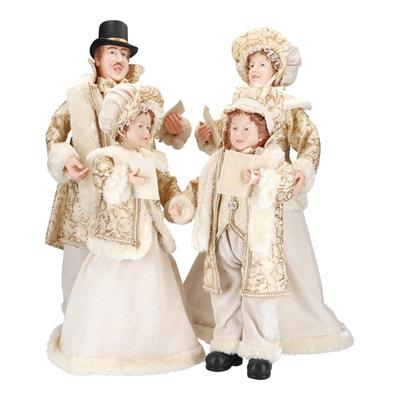 SET CORO NATALIZIO 4 PZ AVORIO ORO 68CM