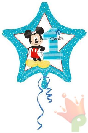 PALLONCINO MYLAR 18INCH TOPOLINO 1° COMPLEANNO