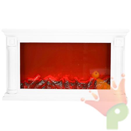 CAMINO ANTICO BIANCO LED USB 64X13X37CM