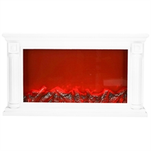 CAMINO ANTICO BIANCO LED USB 64X13X37CM