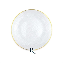 PIATTI TEXTURE CRYSTAL GOLD RIUTILIZZABILI 18CM 6PZ