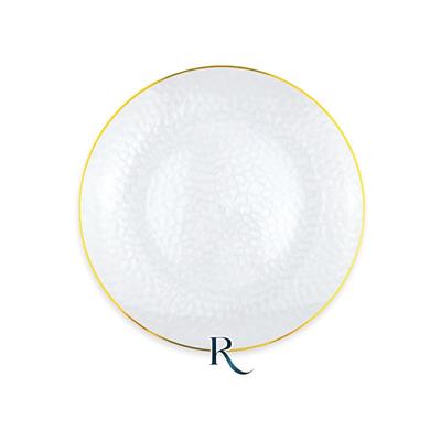 PIATTI TEXTURE CRYSTAL GOLD RIUTILIZZABILI 18CM 6PZ