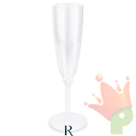 BICCHIERI FLUTES RIBBED CRYSTAL RIUTILIZZABILI 180CC 6PZ