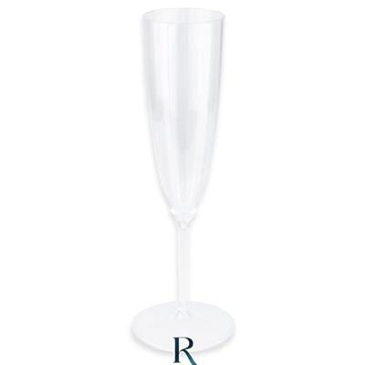 BICCHIERI FLUTES RIBBED CRYSTAL RIUTILIZZABILI 180CC 6PZ
