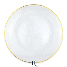 PIATTI TEXTURE CRYSTAL GOLD RIUTILIZZABILI 25CM 6PZ