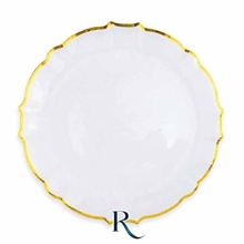 PIATTI ARABESQUE CRYSTAL GOLD RIUTILIZZABILI 18CM 6PZ