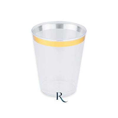 BICCHIERI TUMBLER CRYSTAL GOLD RIUTILIZZABILI 300CC 6PZ