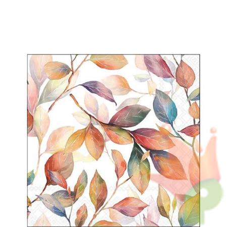 TOVAGLIOLI FOGLIE COLORATE 33X33CM 20PZ