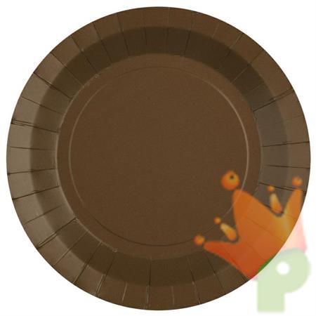 PIATTI IN CARTA MARRONE 22,5 CM 10 PZ