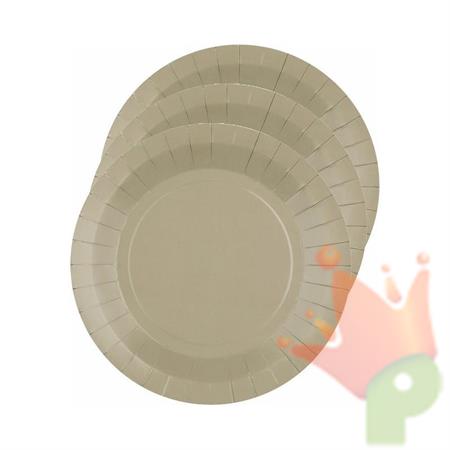 PIATTI IN CARTA TORTORA 22,5 CM 10 PZ
