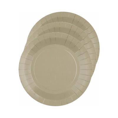PIATTI IN CARTA TORTORA 22,5 CM 10 PZ