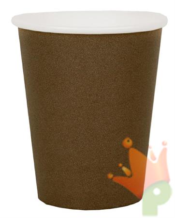 BICCHIERI IN CARTA MARRONE 25 CL 10 PZ