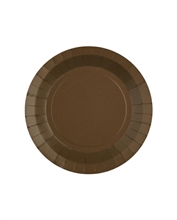PIATTI DESSERT IN CARTA MARRONE 17,5 CM 10 PZ