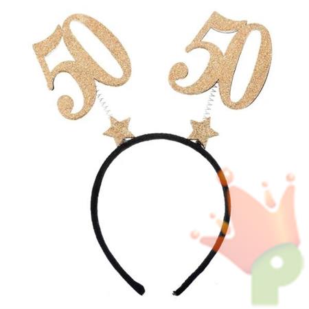CERCHIETTO GLITTERATO ORO 50 ANNI