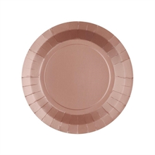PIATTI DESSERT IN CARTA ROSA GOLD 17,5 CM 10 PZ