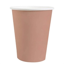 BICCHIERI IN CARTA ROSA GOLD  25 CL 10 PZ