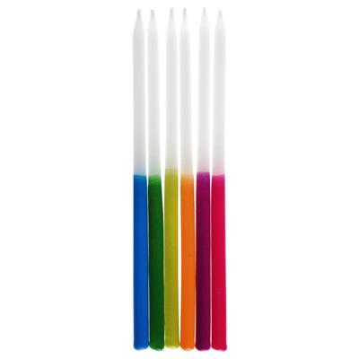 CANDELINE BIANCO/MULTICOLOR 12,5CM 12PZ