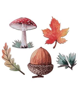 DECORAZIONI ELEMENTI AUTUNNALI 10PZ