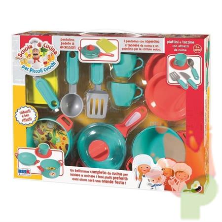 SET SCUOLA CUCINA CON PADELLA ED ACCESSORI