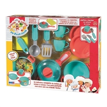 SET SCUOLA CUCINA CON PADELLA ED ACCESSORI