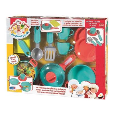 SET SCUOLA CUCINA CON PADELLA ED ACCESSORI