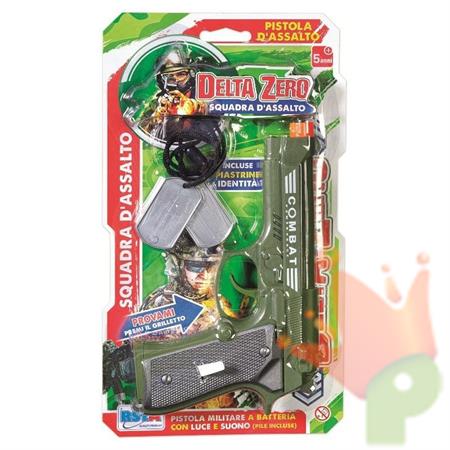 PISTOLA MILITARE DELTA ZERO LUCI E SUONI