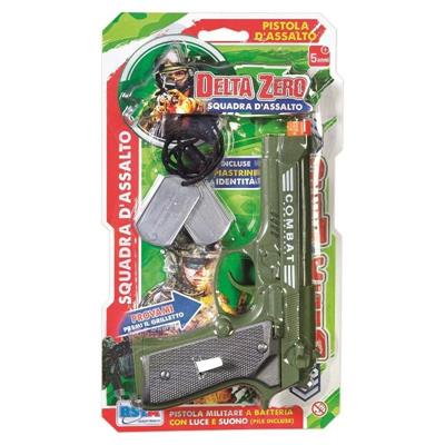 PISTOLA MILITARE DELTA ZERO LUCI E SUONI