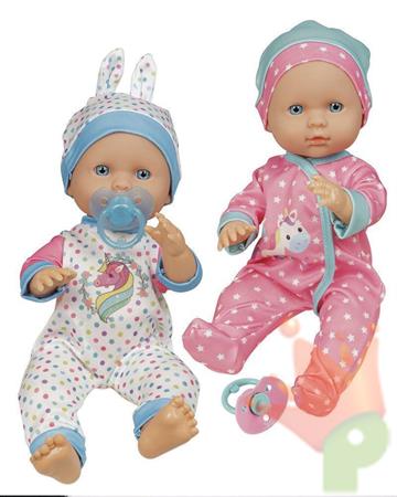BAMBOLA BEBE BELLISSIMO BEVE E BAGNA VASINO 30CM