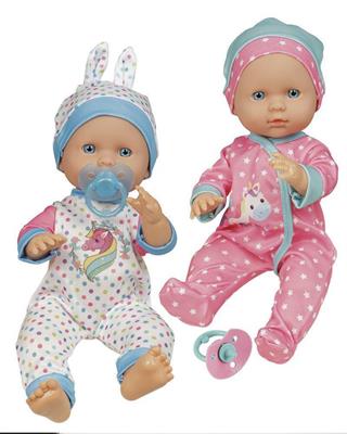 BAMBOLA BEBE BELLISSIMO BEVE E BAGNA VASINO 30CM