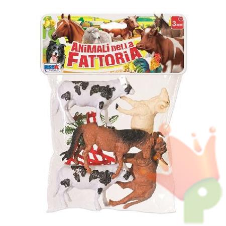 BUSTA ANIMALI FATTORIA 5PZ