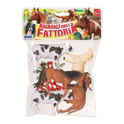 BUSTA ANIMALI FATTORIA 5PZ