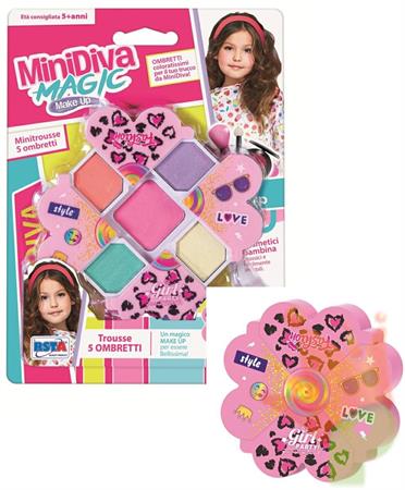 MINIDIVA COSMETICI TROUSSE 5 OMBRETTI A SCOMPARSA