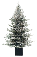 ALBERO DI NATALE 180 CM INNEVATO CHALET 340 LED