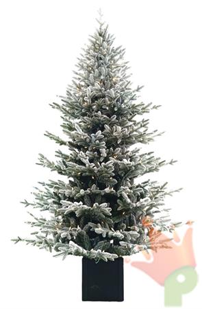 ALBERO DI NATALE 210 CM INNEVATO CHALET 430 LED