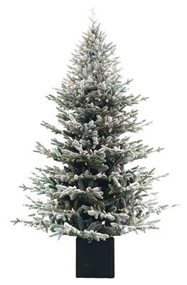 ALBERO DI NATALE 210 CM INNEVATO CHALET 430 LED