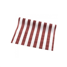 RUNNER AIRLAID A RIGHE BIANCO/ROSSO 40X250CM