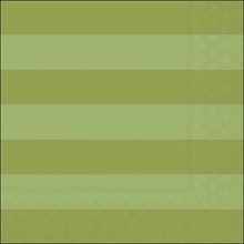 TOVAGLIOLI A RIGHE VERDE 33X33CM 20PZ