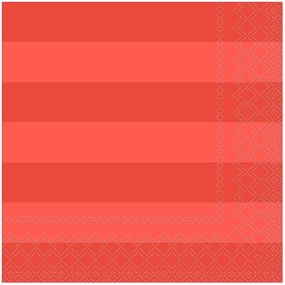 TOVAGLIOLI A RIGHE ARANCIO 33X33CM 20PZ