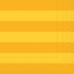 TOVAGLIOLI A RIGHE GIALLO 33X33CM 20PZ