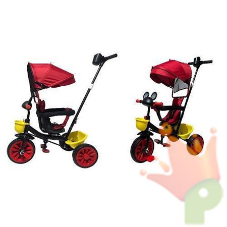 TRICICLO BABY TOON ROSSO IN METALLO CON SUONI