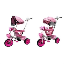 TRICICLO BABY TOON ROSA IN METALLO CON SUONI