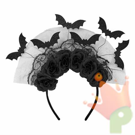 COPRICAPO PIPISTRELLI E ROSE NERE