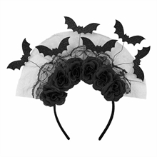 COPRICAPO PIPISTRELLI E ROSE NERE