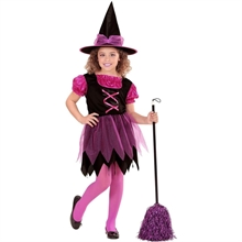 COSTUME STREGA FUCSIA 2-3 ANNI