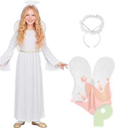 COSTUME ANGELO BIANCO CON ACCESSORI 4-5 ANNI