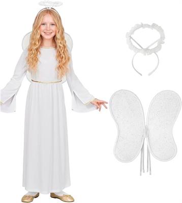 COSTUME ANGELO BIANCO CON ACCESSORI 4-5 ANNI