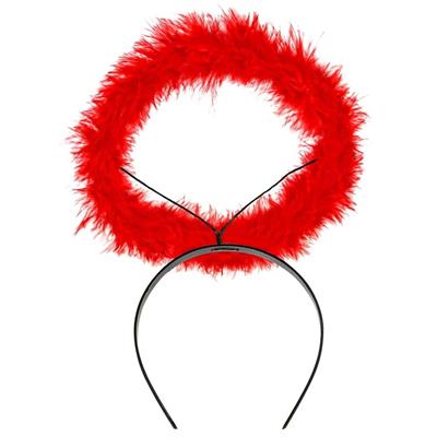 AUREOLA CON PIUME ROSSA