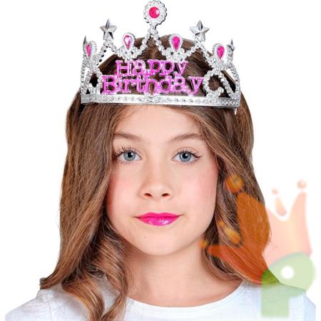 TIARA PRINCIPESSA BUON COMPLEANNO ARGENTO